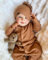 RXDOLL Realistische Neugeborene Baby Puppen Lächelnder Junge 18 Zoll Lebensechte Reborn Baby Puppen Augen offen Reborn Babys, die echt Aussehen Weicher Stoff Körper Reborn Bebe Puppe