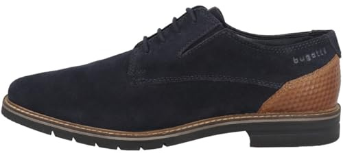 Bugatti 311-A9E08 Chaussures Basses à Lacets pour Homme, 43 EU, Bleu foncé, 43 EU