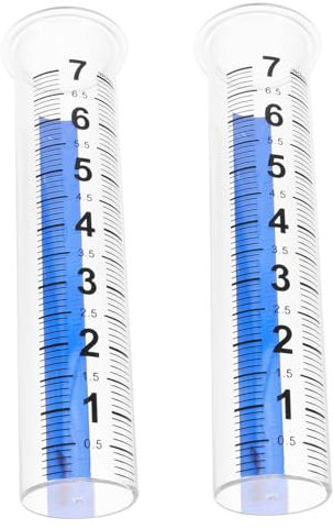 Milisten 2pezzi Trasparente Per Misurazione Delle Precipitazioni Strumento Pratico Per e Cortile Misuratore e Facile Da Leggere