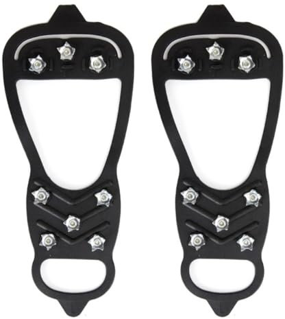 NOPKESV 1 para Spikes für Schuhe Winter,Schnee und EIS Anti Rutsch,Schuhkrallen,Ice Grips,Klampen,Eisspikes für Damen und Herren