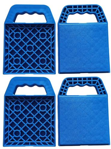 Juego de 4 almohadillas para gato hidráulico de RV Jack, base portátil multiangular, para vacaciones, piscina, , autocaravanas