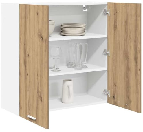 vidaXL Hängande skåp Artisan Ek 80 x 31 x 80 cm Konstruerat trä