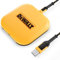 DEWALT Heavy Duty Wireless Charger, 10W Max Fast Wireless Charging Pad Compatible with iPhone 16/15/14/13/12/11/X/8 Pro Max Plus, Samsung Galaxy S22/S21, AirPods (Type C Cable & AC Adapter Included)