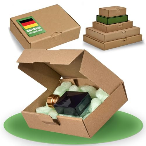 smiley pack 50x Maxibriefkartons 180x130x45mm Braun - Größe und Menge wählbar - Versandkarton Warenpost Warensendung Büchersendung Postkarton DHL Hermes DPD GLS UPS Deutsche Post (50 Stück braun)