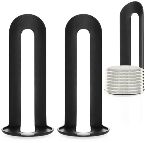 com-four® 3X Poussoir pour dosettes de café - Accessoires pour dosettes de café - Poussoir Pratique pour dosettes (Accessoires - 3 Jacks - Noir)