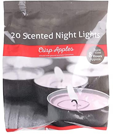 PHG Fresh Scented Tealight Candles with 8 Hour Burn Time | Long-Lasting Tealight Candle Set | Fancy Tealight Candles for Home Decoration | Quality Tealight Candle (Crisp Apple)