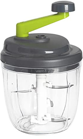 SOYDAN Manueller Zerkleinerer, langlebige manuelle Küchenmaschine, Gemüseschneider, abnehmbarer manueller Zerkleinerer, manueller Zerkleinerer, Handkurbel Zwiebelschleuder für Gemüse, Zwiebeln,