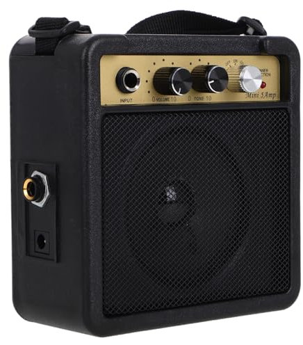 OSALADI 1ensemble Mini Amplificateur De Guitare Électrique Portable avec Sonores Pratique pour Guitaristes Haut-Parleur pour Sessions De Pratique Et Petits Concerts