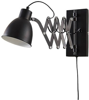 Lindby Wall Light Merle (Modern) in Black Made of Metal for e.g. Bedroom (1 Light Source, E14) from wall Lighting lamp