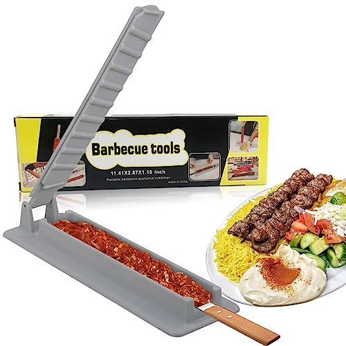 BLADOPIA Kabob Maker für Spieße und Sticks - Kabab Maker Maschine - Kunststoff Kebab Presse Form - Manuelles Kebab Making Tool (1)