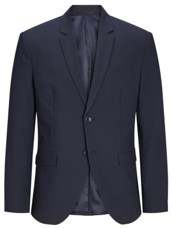 Jack&Jones Jprbushwick Harry Blazer Slim Fit, Bleu Marine foncé/Coupe : Coupe ajustée, 52