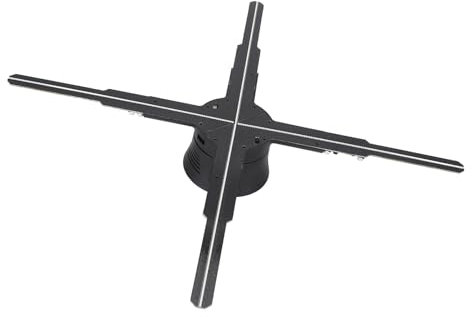 Projecteur Holographique 3D, Affichage Publicitaire de Ventilateur D'hologramme 3D à 4 Lames de 45 Cm intégré à 8 Go, Prise en du Projecteur D'hologramme D'application