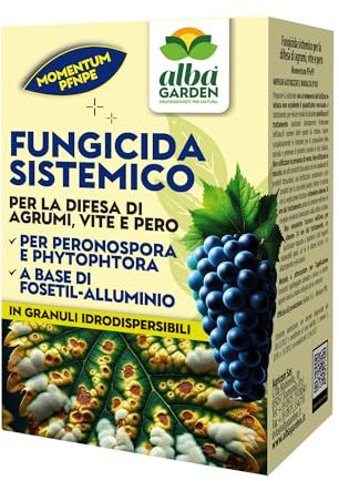Momentum Fungicida Per Piante - A Base Di Fosetil Alluminio Puro Contro Peronospora Phytophtora E Malattie Delle Piante - Per Vite Agrumi E Pero - Fungicida Sistemico x 180 gr