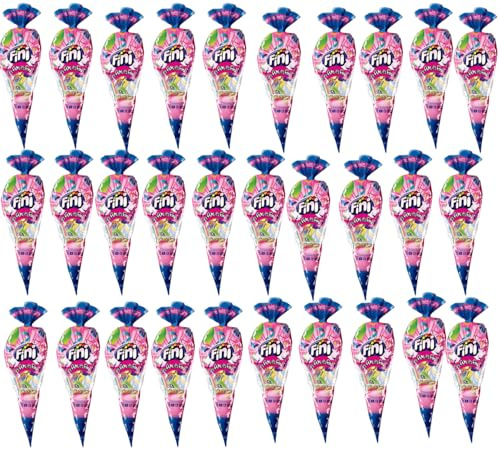 Fini caja de 30 und conos bolsas de cumpleaños chuches y caramelos para cumpleaños Cono Surtido De Golosinas Fini Bolsa De 70g