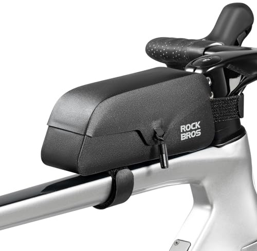 ROCKBROS Bolsa Bicicleta Cuadro Impermeable con Cierre Magnético, Bolsa para Manillar y Tubo Superior para Bicicleta Carretera, MTB, Plegable y Gravel