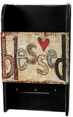 AMISENK Pour armoire à clés murale en bois pour boîte de rangement pour clés, idéale pour la maison, les hôtels, les écoles et