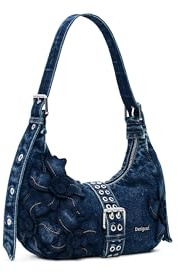 Desigual borsa a tracolla Curio Denim Margot Bag Denim Dark Blue