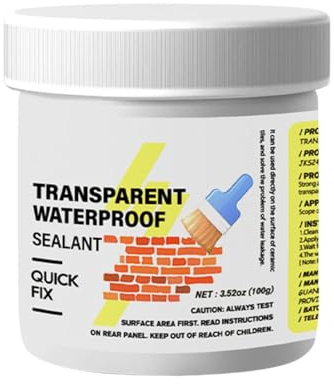 Waterproof Sealant Clear – Invisible Waterproofing Spray For Leaks, Cracks, Gaps | All-Purpose Outdoor Roof Repair Gel, Indoor Wall, Water-Resistant Bonding Agent Masonry, Metal,