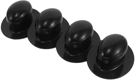 NESTINGHO 4 Mangos Redondos para Almohadillas Aplicadoras de Cera, Mango de Plástico Ergonómico para Pulido y Abrillantado de Automóviles, Herramienta de Detalle para Limpieza y