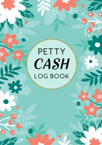Petty Cash Book: A5 Size, Petty Cash Ledger Book for Small Businesses | Mint Background