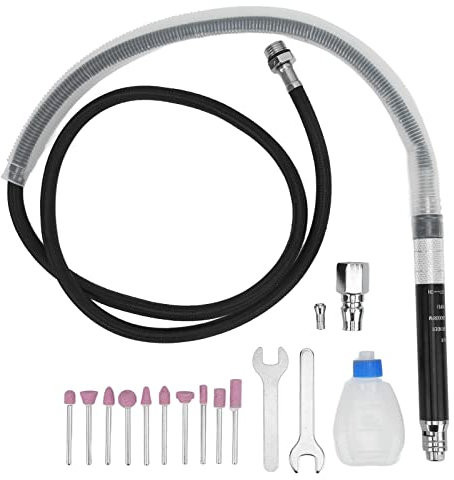 Pneumatic Pencil Die Grinder Kit Air Micro Pencil Die Grinder Set Portable Polishing Engraving Tool for Industrial