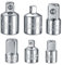 Adapter Satz, 6-tlg Stecknussadapter Set, Stecknuss Adapter, Stecknuss-Adapter für Ratschen, Nuss, 1/4 auf 3/8, 3/8 auf 1/4, 3/8 auf 1/2, 1/2 auf 3/8, 1/2 auf 1/4, 1/4 auf 1/2