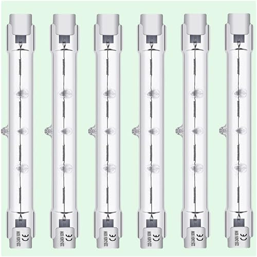 Vinaco R7S 78mm 80w, 5er-Pack j78 r7s dimmbar mit 2800k Warmweiß, Hohe Leistung 1550LM halogenlampe 230v 80w r7s, Langlebig leuchtmittel r7s halogen für Sicherheitsleuchten, Landschaftsleuchten