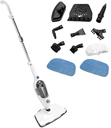 Nmuxyro Steam Cleaner for Floor Cleaning, 10 in 1 Deep Steam Cleaning Multifunctional Mop for Home, Floor Damper for Wood and Tiles, Vinyl, Laminate, Carpet, Hard Floors