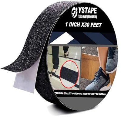XHSBBB Nastro Antiscivolo Sicurezza Alta Trazione 2.5cm x 9.14m Nastri Antiscivolo Impermeabile Adesivo Forte Nastro Adesivo Sicurezza per Scale Materasso Interno ed Esterno