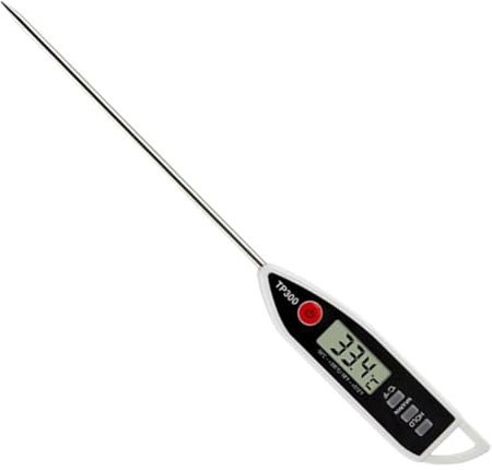 Digital Meat Thermometer | Large LCD Screen Food Thermometer | High-precision Cooking Thermometer with Long Probe | Waterproof Sugar Thermometer for Cooking and Grilling