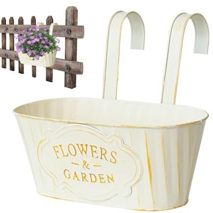 Planter för räcke på Metall Blomkärl