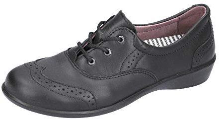 RICOSTA Schnürhalbschuhe Kate, Weite: Mittel (WMS), Halbschuh Schnürschuh,schwarz,34 EU / 2 UK