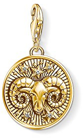 Thomas Sabo Damen Charm-Anhänger Sternzeichen Widder Charm Club 925 Sterling Silber 1652-414-39