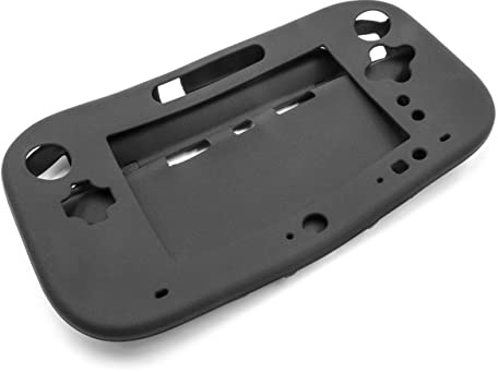 vhbw Hülle Case kompatibel mit Nintendo Wii U Gamepad Spielkonsole, Controller - Silikon Schwarz