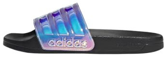 adidas Damen Adilette Shower Slides RUTSCHEN, Core Black/Iridescent/Core Black, 39 EU