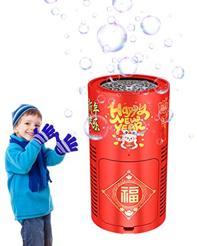 Seifenblasenmaschinen Feuerwerks 38 Löch Pistole Bubble Machine Automatische Feuerwerks Seifenblasenpistole mit Licht Und Sound Feuerwerkseffekt Automatisches Seifenblasen Für Kinder Erwachsene