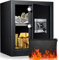 VIHBRAI 54L Large Capacity Fireproof Waterproof Safe with Combination Lock and 3 Bolt Locking for Home, Office or Wall Mounting