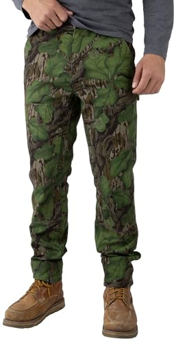 Field & Stream Men's Shoot from Your Knees” Double Layer Pants, Mossy Oak Full Foliage, 32W x 32L
