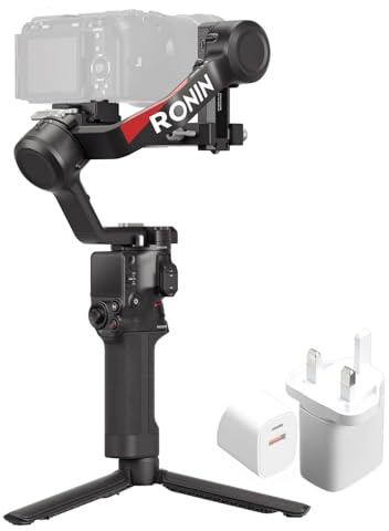 DJI RS 4, 3-Axis Gimbal Stabilizer for DSLR and Mirrorless Cameras Canon/Sony/Panasonic/Nikon/Fujifilm, 2nd-Gen Native Vertical Shooting, 2-Mode Switch Joystick, Teflon Axis Arms, Camera Gimbal