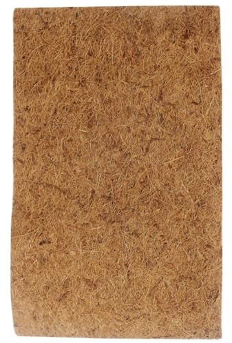 FONDOTIN Tapis Naturel Fibre Végétale pour Terrarium Reptile Substrat Doux Et Absorbant pour Serpents Lézards Tortues Et Dragons Barbus Tapis Protecteur Thermique Adaptable