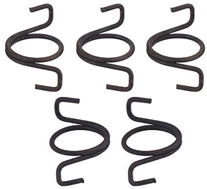 Qiilu Ressort de Serrure de Porte, 5 pièces, Adapté pour Discovery MK1 1989-1998 / MK1 Classic 1970-1996, Noir, Fer, Fer, Petite