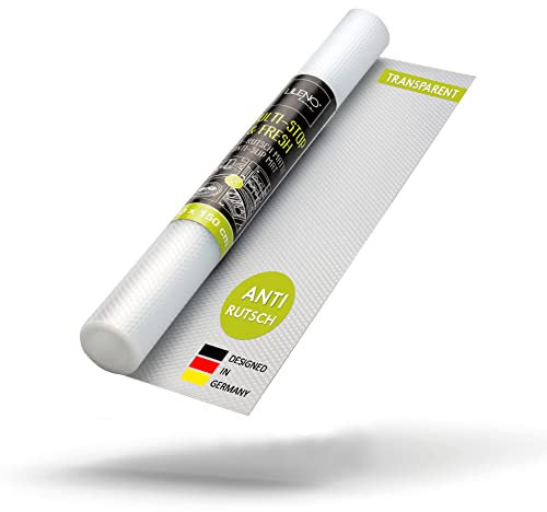 LILENO HOME Tapis de Tiroir Transparent 50 x 150 cm - Antidérapant pour Réfrigérateur - Insert Découpable pour Cuisine