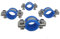 Lot de 4 colliers de serrage en acier inoxydable avec coussin en caoutchouc et collier de serrage multi-usages avec anneau fendu, diamètre intérieur 25 mm