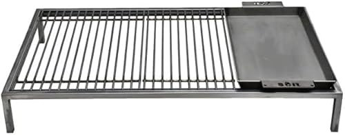 Sor Pampa Grill - Griglia Argentina con Moduli Ferro Rimovibili - Ferro Argentina Grill - BBQ Parrilla Asado (Dimensioni: 101,6 x 61 cm) - Carbone Alimentato, Conservazione del Calore Superiore