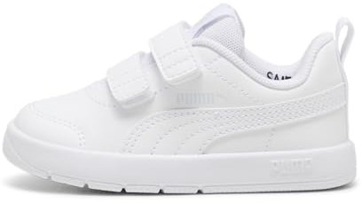 PUMA Courtflex V3 V Inf, Sneaker Unisex bebé, White White-Silver Mist, 26 EU