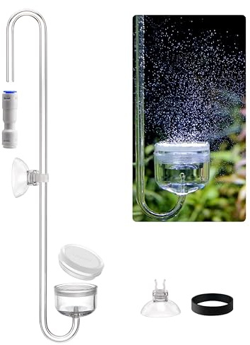 Clscea Gancho difusor de CO2 acrílico para acuario, 40 cm