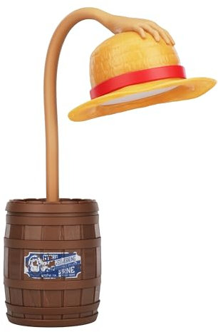 Paladone, Lampada da scrivania snodabile con Cappello di Paglia di One Piece, lampada pieghevole dell’anime con licenza ufficiale, per fan della cultura pop, camera da letto, casa, ufficio
