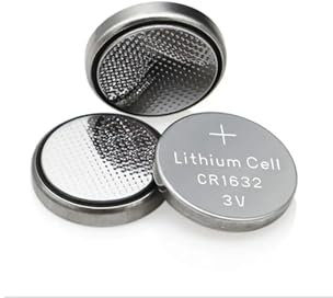 CR2016 3V Lithium Button Cell Batteries, Pack of 5 Units High Durability, Without Mercury 21 x 1.6 mm