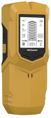 Détecteur De Montants - Scanner De Détection Murale - Outil Avec Affichage LCD Alarme Sonore Niveau Reconnaissance Profondeur,pour travail du bois, rénovation, électrique, maison, carrelage,