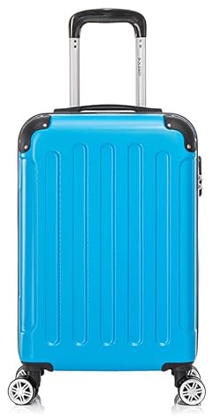 Boleedy Valise Cabine 20″ (55 cm) Rigide ABS Léger et Durable, Bagage de Voyage Trolley 4 roulettes 360°, Suitcase Pas Cher, Soute Avion 20kg
